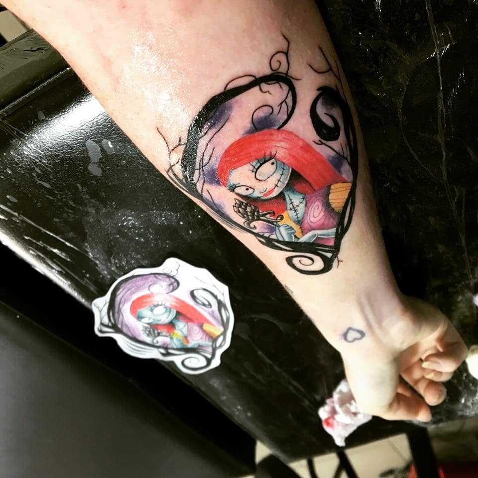 小臂卡通人物deadgirl纹身图案